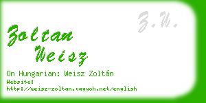 zoltan weisz business card